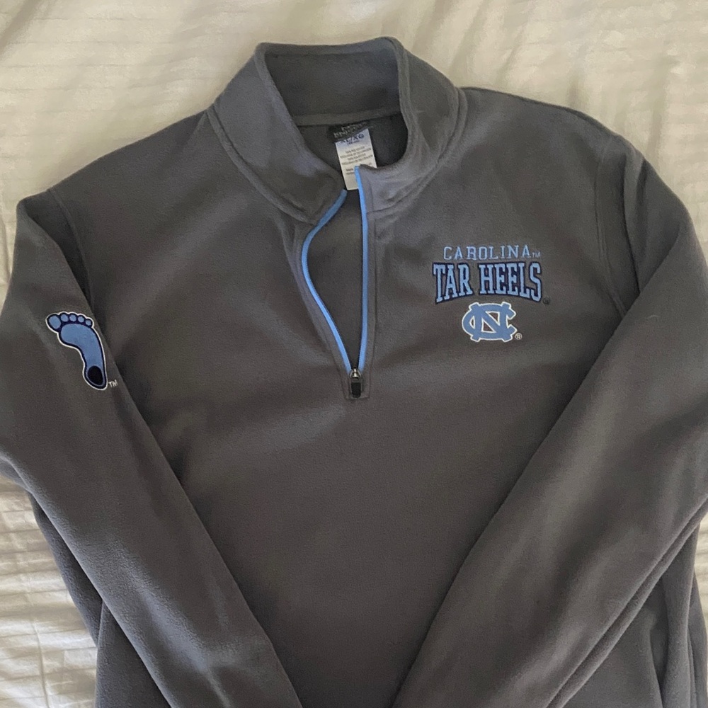 Knights Apparel Gray Zip-Up Sweater